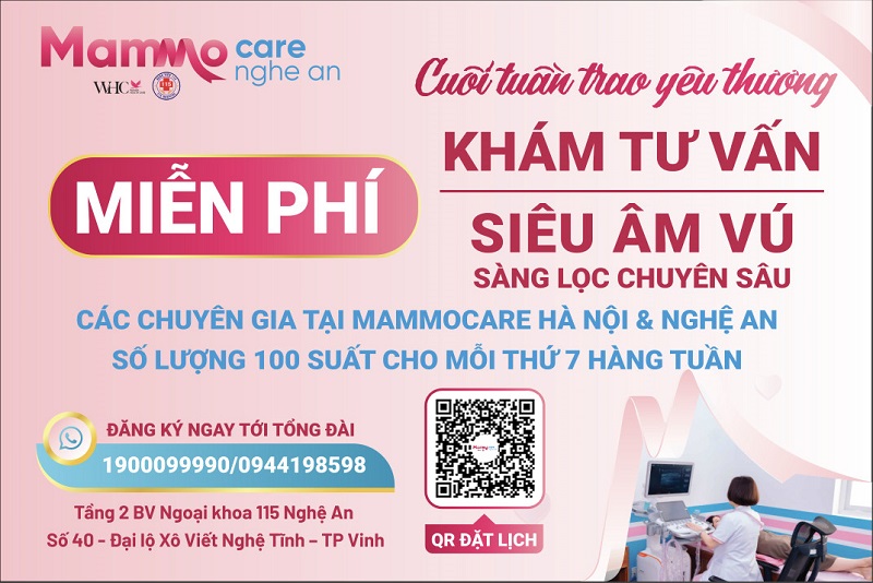 MIỄN PHÍ: Chương trình khám và siêu âm tuyến vú cùng chuyên gia với Mammocare Việt Nam